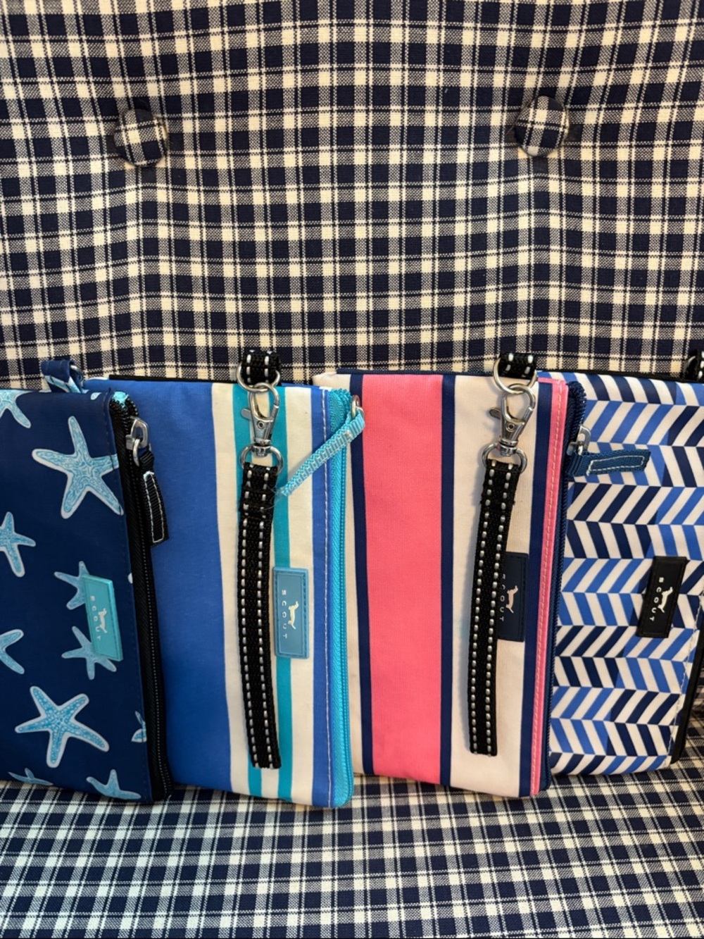Scout Colorblock & Nautical Wristlet Pouch; choice of one